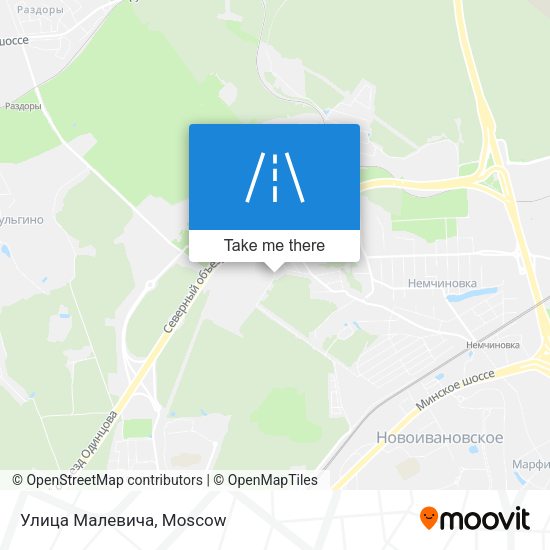 Улица Малевича map