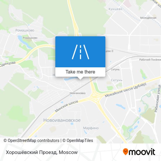 Хорошёвский Проезд map