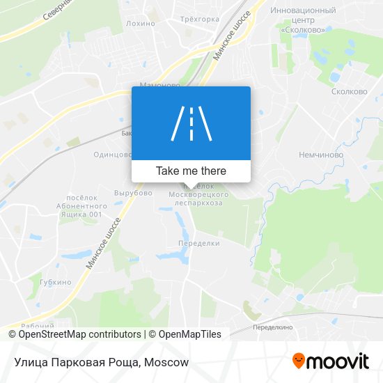 Улица Парковая Роща map