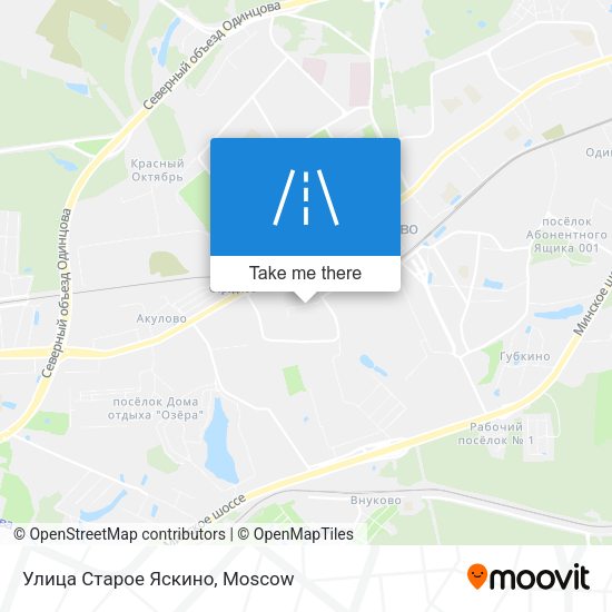 Улица Старое Яскино map