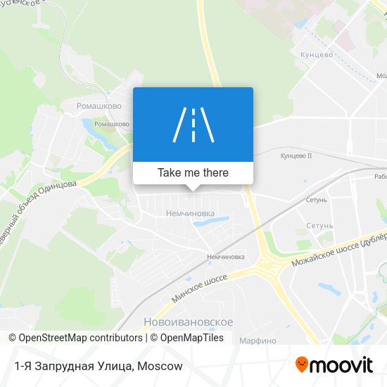 1-Я Запрудная Улица map