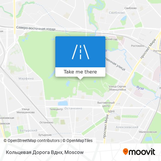 Кольцевая Дорога Вднх map