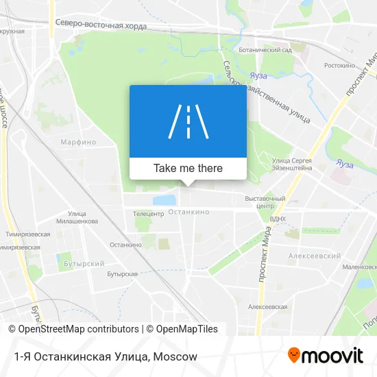 1-Я Останкинская Улица map