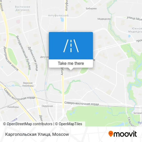 Каргопольская Улица map