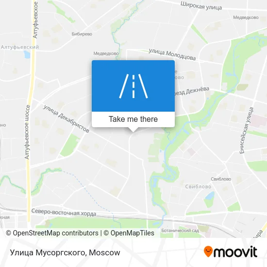 Улица Мусоргского map