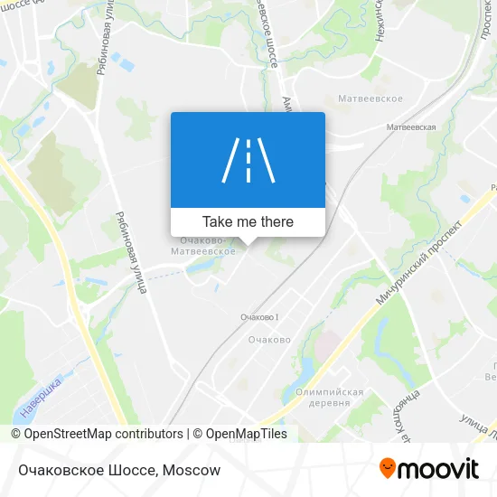 Очаковское Шоссе map