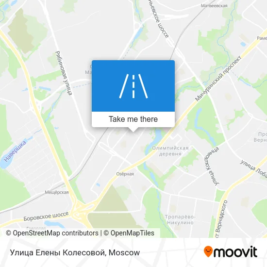 Улица Елены Колесовой map