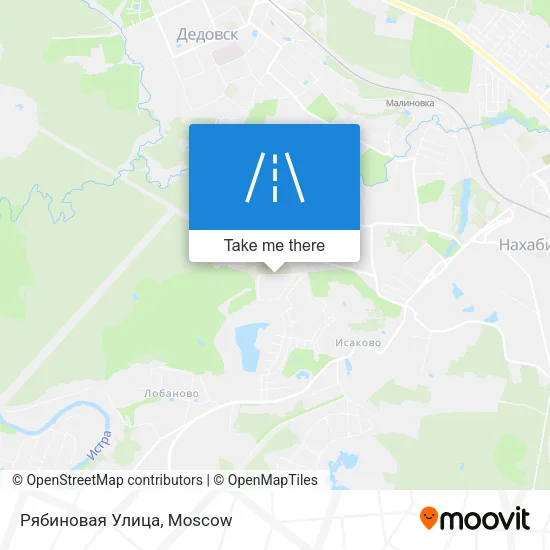 Рябиновая Улица map