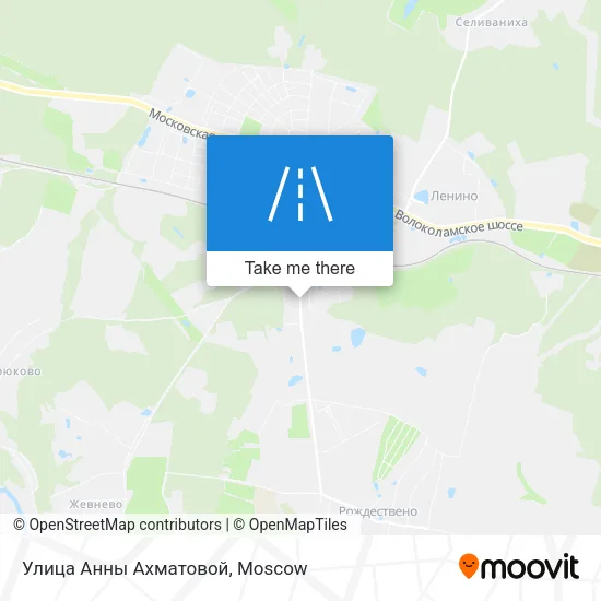 Улица Анны Ахматовой map