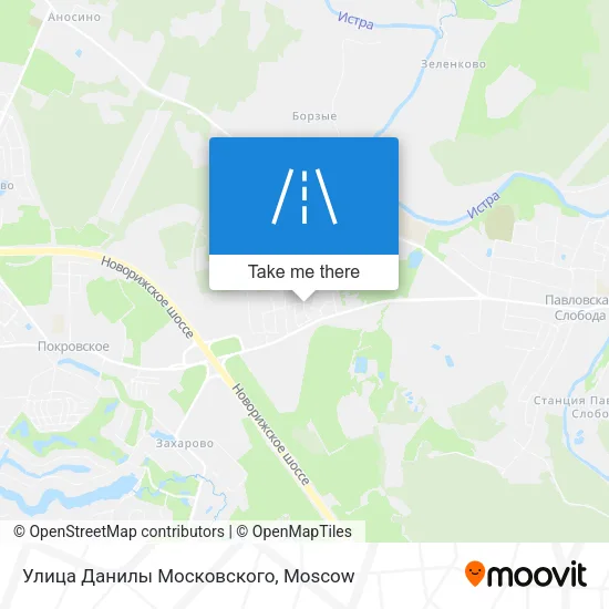 Улица Данилы Московского map