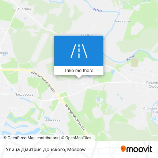 Улица Дмитрия Донского map