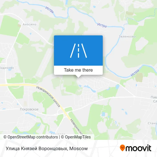 Улица Князей Воронцовых map