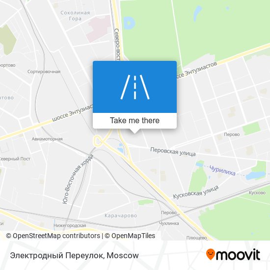 Электродный Переулок map