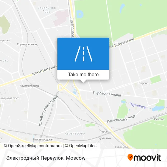 Электродный Переулок map
