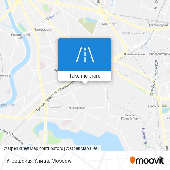 Угрешская Улица map