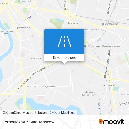 Угрешская Улица map