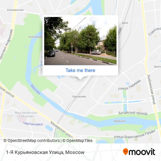 1-Я Курьяновская Улица map