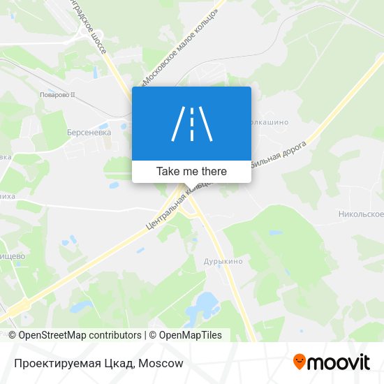 Проектируемая Цкад map