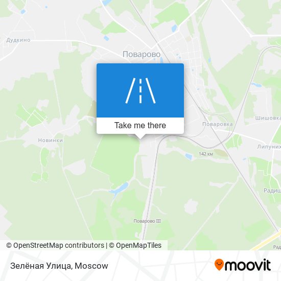 Зелёная Улица map