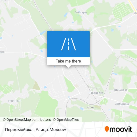 Первомайская Улица map