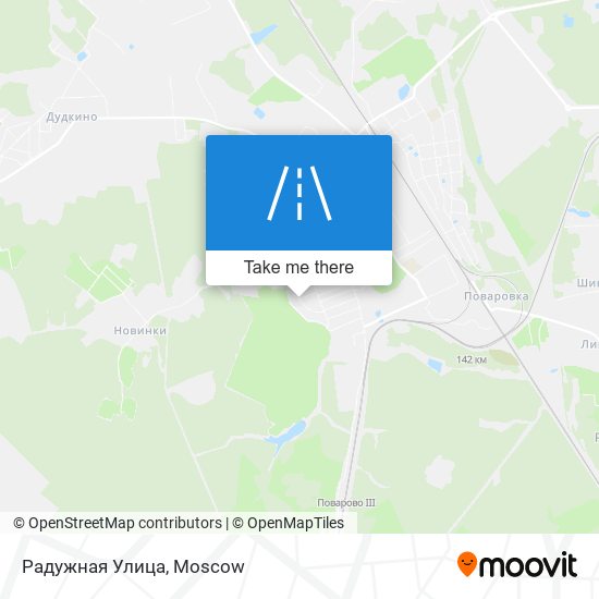 Радужная Улица map