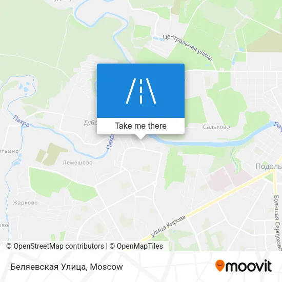Беляевская Улица map