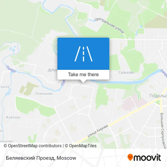 Беляевский Проезд map