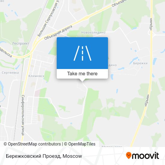 Бережковский Проезд map