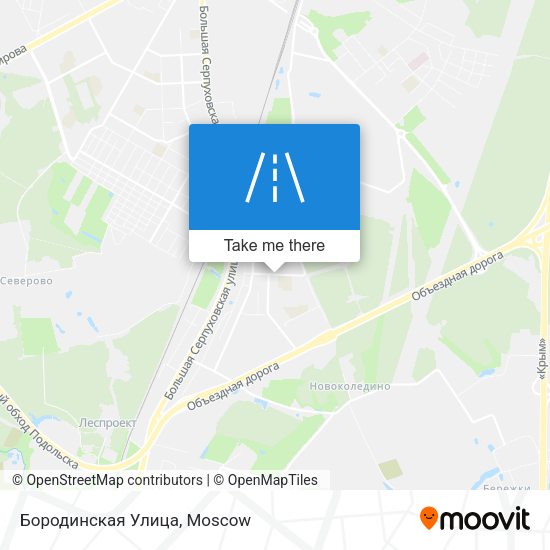 Бородинская Улица map