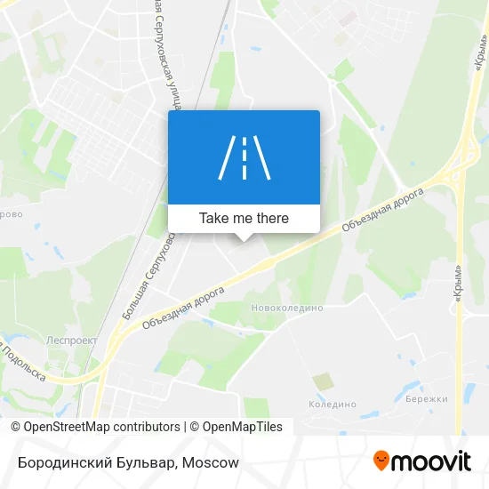 Бородинский Бульвар map