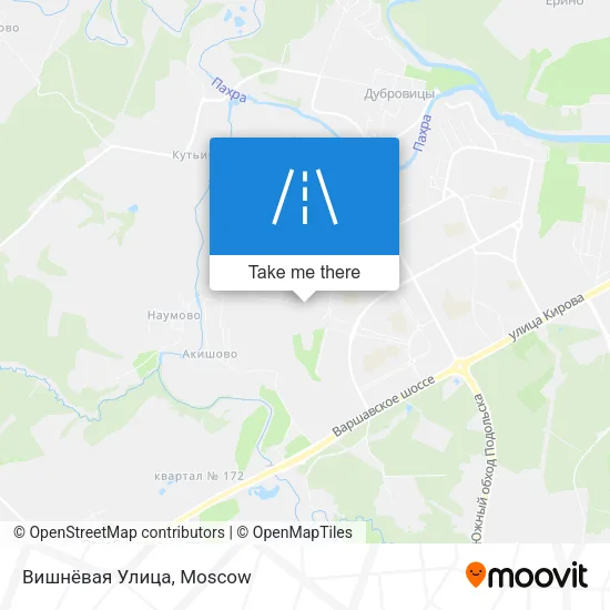 Вишнёвая Улица map