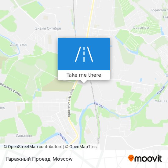 Гаражный Проезд map