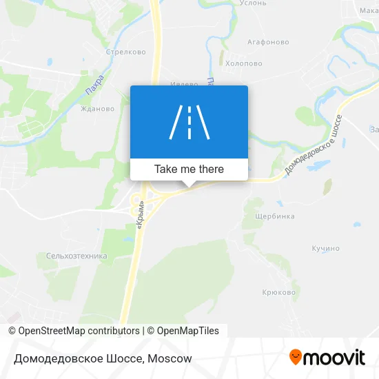 Домодедовское Шоссе map