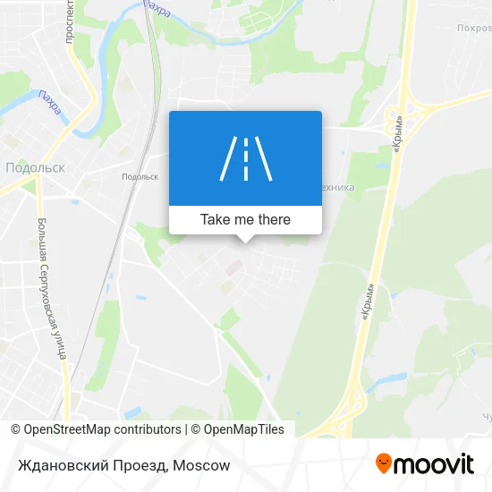 Ждановский Проезд map