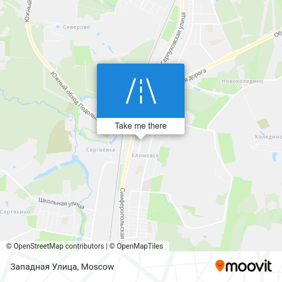 Западная Улица map