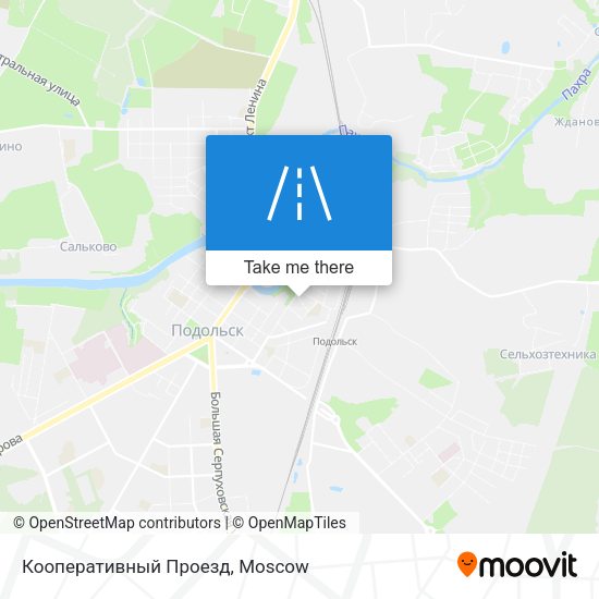Кооперативный Проезд map