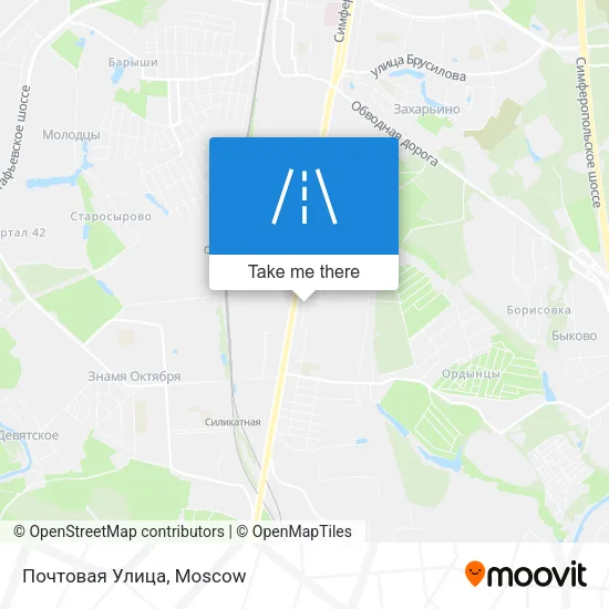 Почтовая Улица map