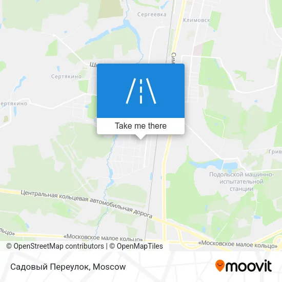Садовый Переулок map