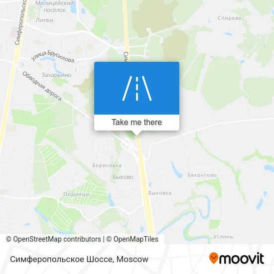 Симферопольское Шоссе map