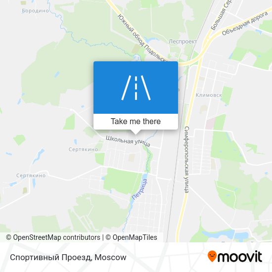 Спортивный Проезд map