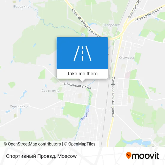 Спортивный Проезд map