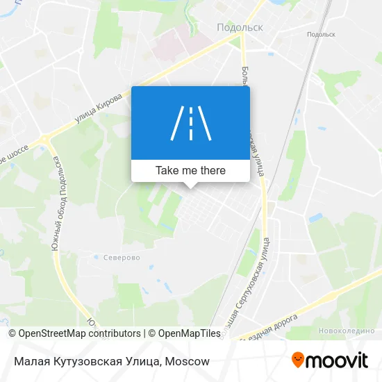 Малая Кутузовская Улица map