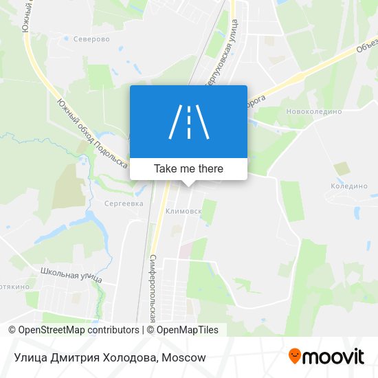 Улица Дмитрия Холодова map