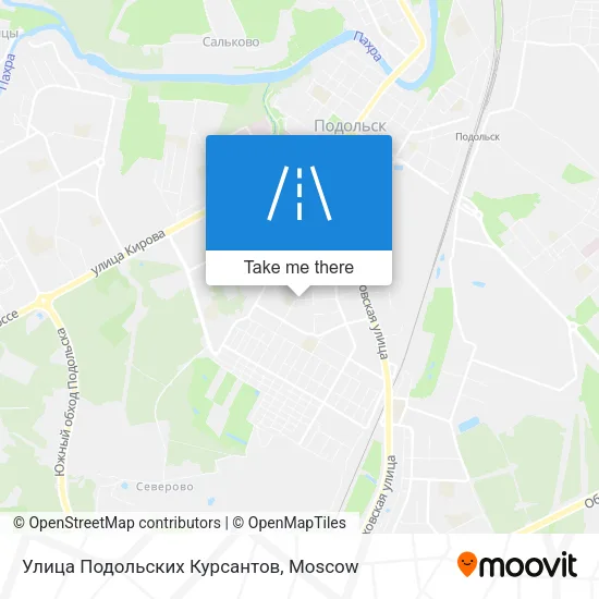 Улица Подольских Курсантов map