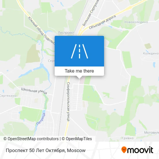 Проспект 50 Лет Октября map