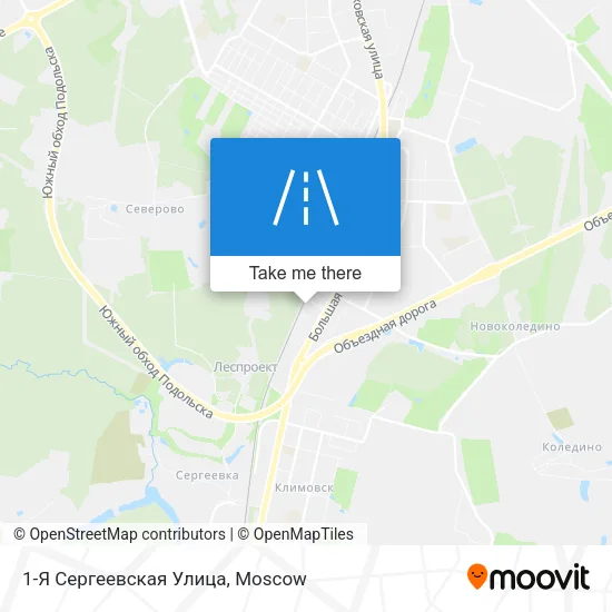 1-Я Сергеевская Улица map