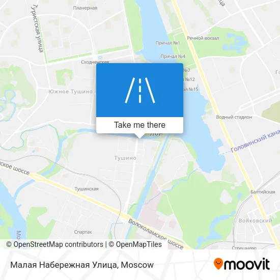 Малая Набережная Улица map