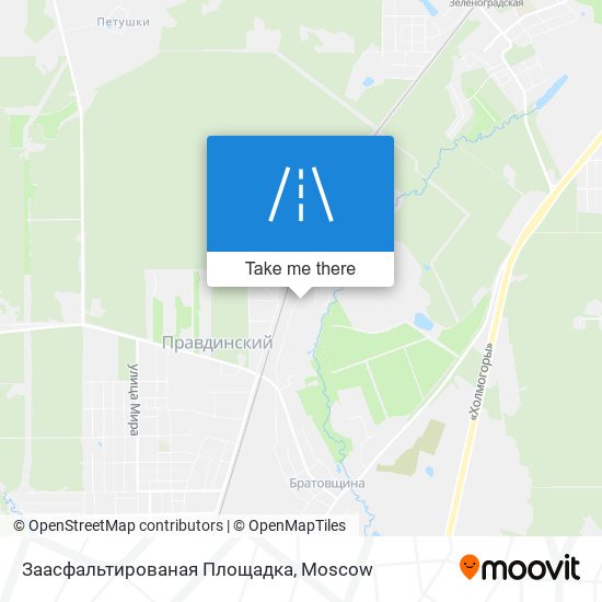 Заасфальтированая Площадка map