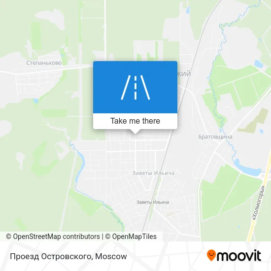 Проезд Островского map