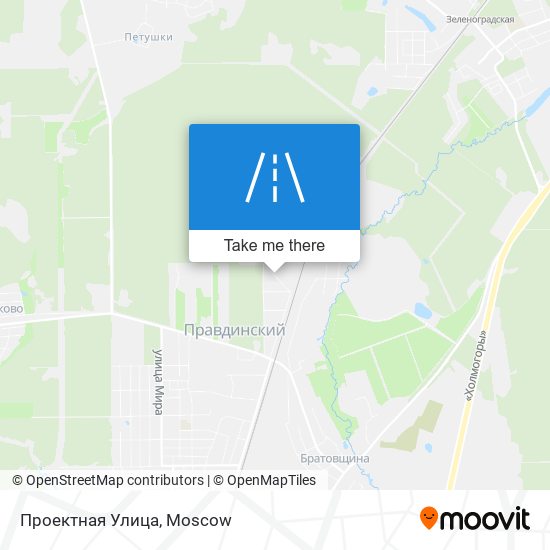 Проектная Улица map